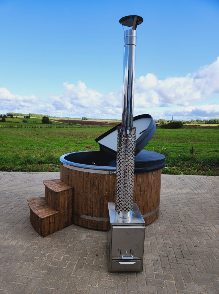 External Round Fiberglass Hot Tubs