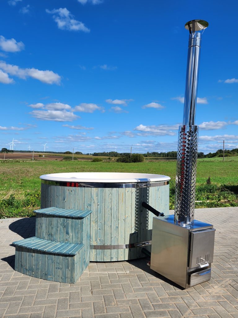 External Round Fiberglass Hot Tubs