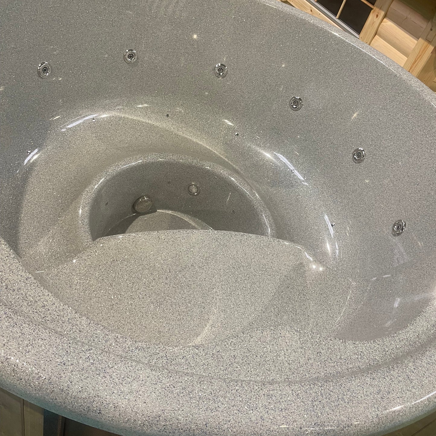 6-Person Fully loaded Wood-Fired Hot Tub with modern features