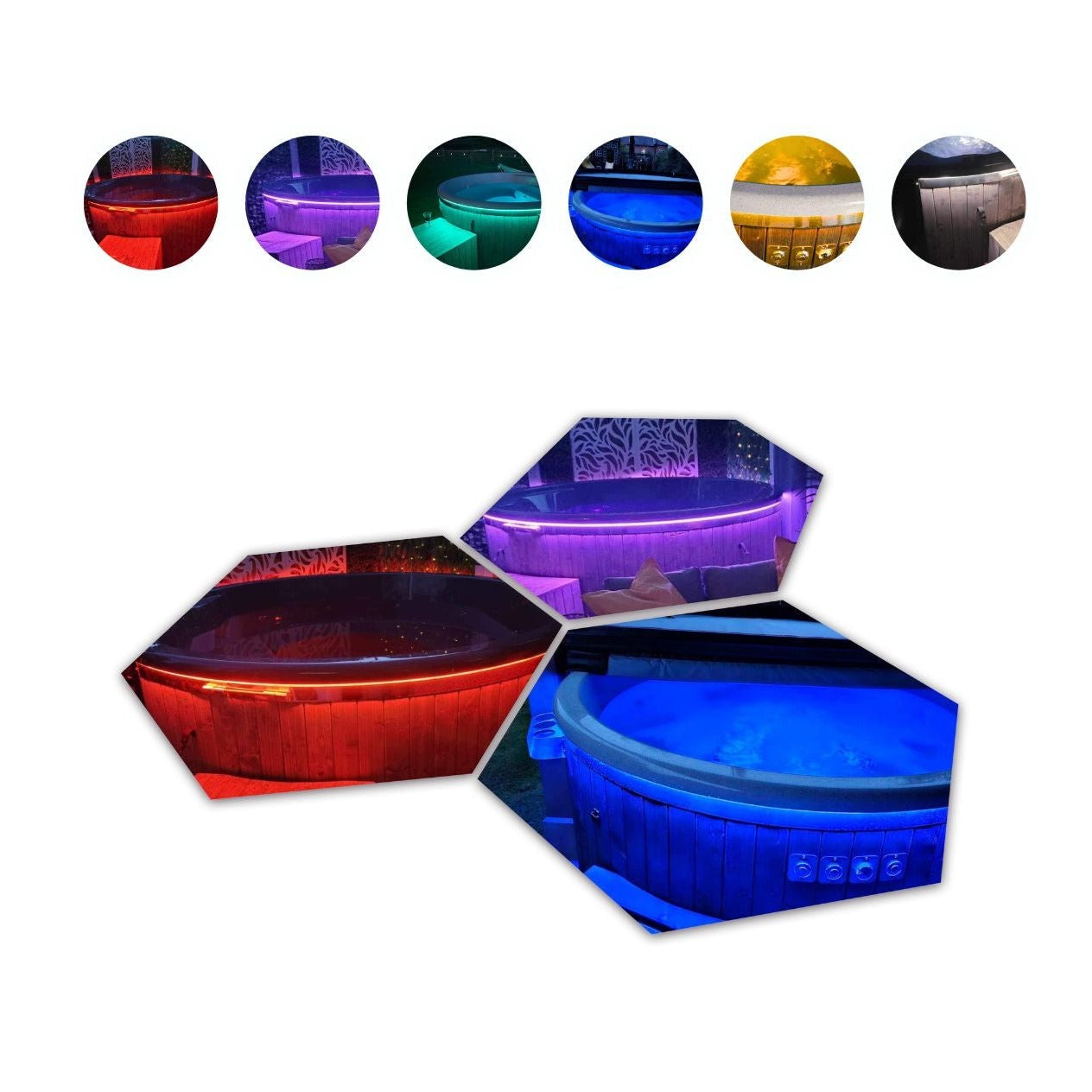 6-Person Fully loaded Wood-Fired Hot Tub with modern features