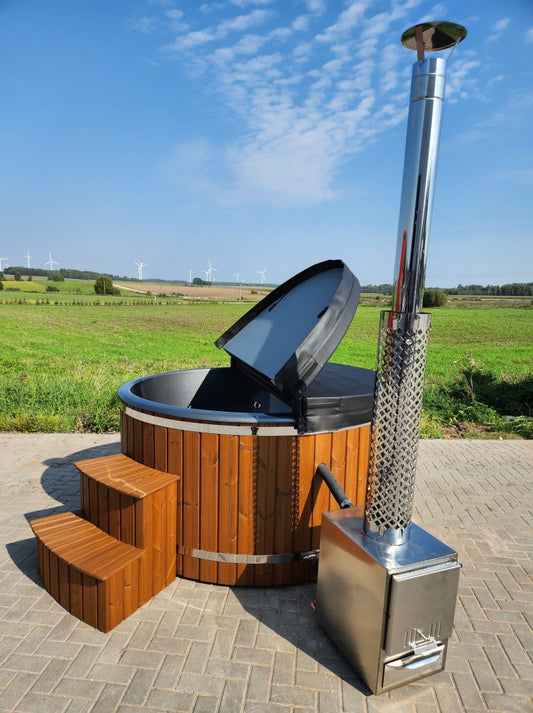 External Round Fiberglass Hot Tubs