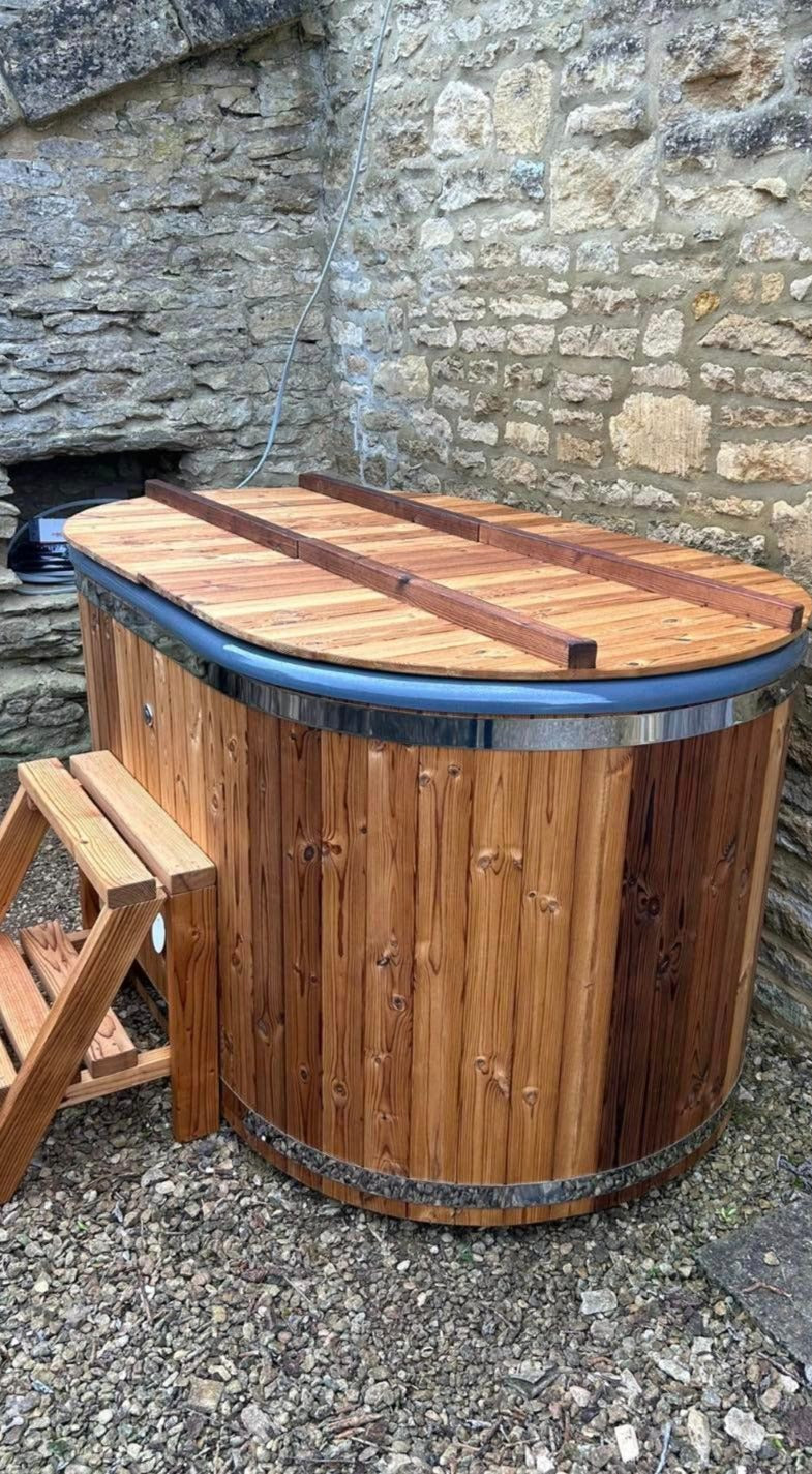 Double Dipper Thermo Wood Ice Bath with Filter / Chiller Unit