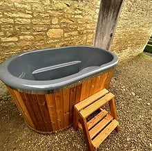 Double Dipper Thermo Wood Ice Bath with Filter / Chiller Unit
